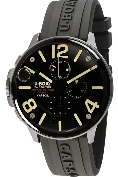 Image of U-Boat Watch Capsoil 45 Chrono SS Rubber Strap UB-963
