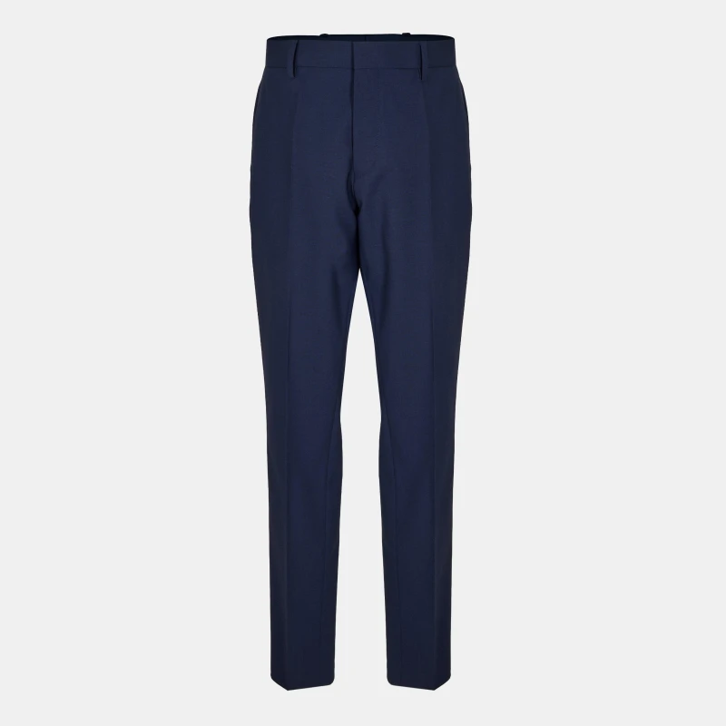 Image of Boss Mens H Genius S Straight Leg Trousers Open Blue male L