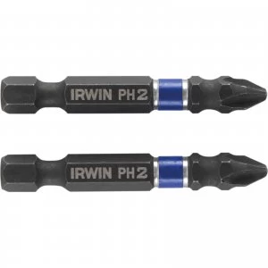 Image of Irwin Impact Phillips Screwdriver Bit PH2 50mm Pack of 2