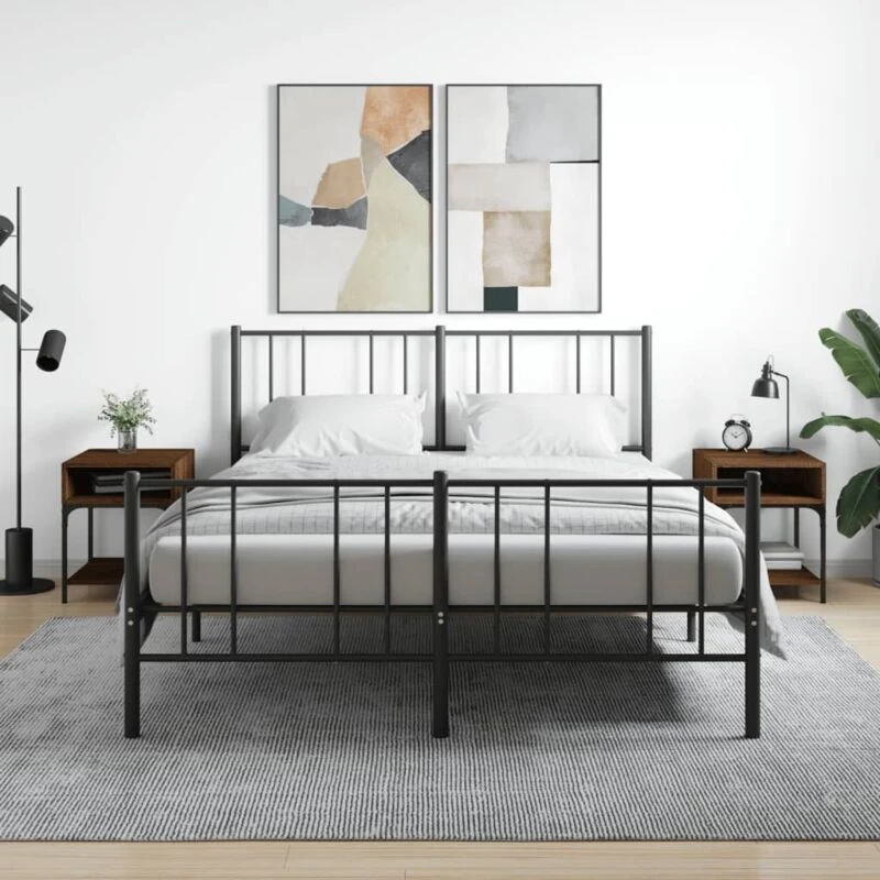 Image of VIDAXL Bedside Tables 2 pcs Brown Oak 40x41x50cm Engineered Wood Vidaxl 8720845938413