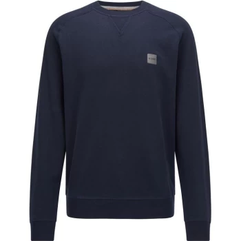 Image of Hugo Boss Westart Crewneck Sweatshirt Navy Size M Men