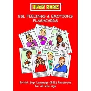 Image of Let's Sign BSL Feelings & Emotions Flashcards Cards 2013