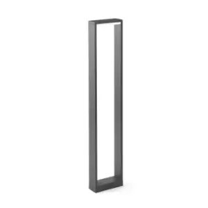 Image of Alp LED Outdoor Tall Bollard Light Dark Grey IP54