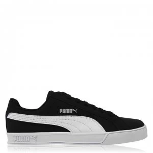 Image of Puma Smash Vulc Trainers Mens - Black/White