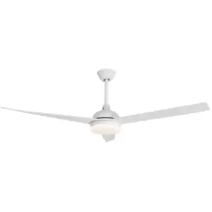 Image of Merano Glendale Ceiling Fan Matt White Steel, Glass Plywood White