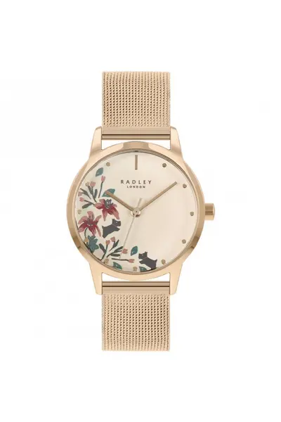 Image of Radley Gold Plated Stainless Steel Fashion Analogue Quartz Watch - Ry4586 Cream
