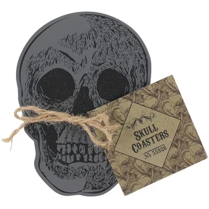 Image of Set Of 4 Skull Coasters