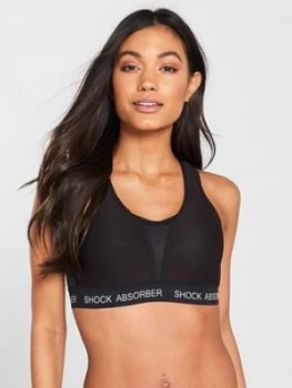 Image of Shock Absorber Ultimate Run Bra Padded - Black, Size 32, Women
