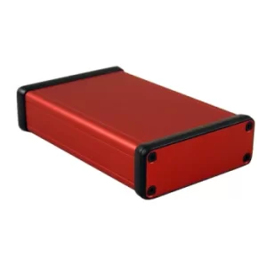 Image of Hammond 1455J1201RD Extruded Aluminium Enclosure 120 x 78 x 27mm Red