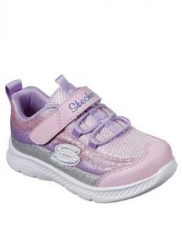 Image of Skechers Toddler Girls Comfy Flex 2.0 Trainers - Light Pink, Size 4 Younger