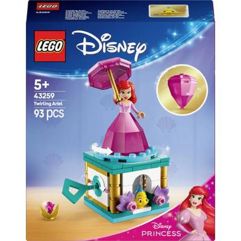 Image of LEGO LEGO Disney Princess Twirling Ariel Building Toy Set 43259