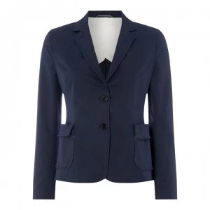 Image of Gant Poplin Blazer - 410 MARINE