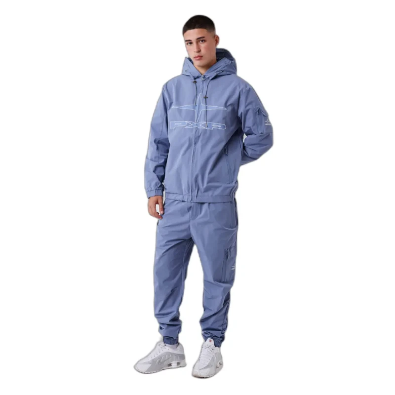 Image of Project X Paris Hooded zipped jacket Project X Paris Bleu Male 2XL