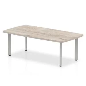 Image of Impulse Coffee Table Panel Leg 1200 Grey Oak