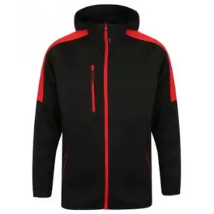 Image of Finden & Hales Mens Active Soft Shell Jacket (M) (Black/Red)