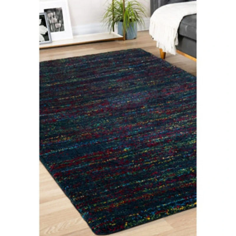 Image of Melrose Noble Multi Blue Design Indoor X-Large Area Rug 200/290Cm