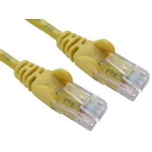 Image of Cables Direct 0.5m CAT5E Patch Cable (Yellow)
