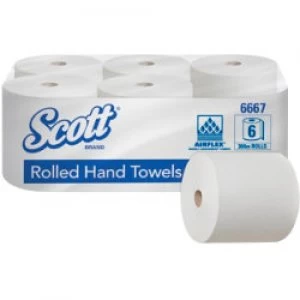 Image of Scott Hand Towels 6667 1 Ply 6 Rolls