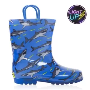Image of Gelert Light Up Welly - Blue