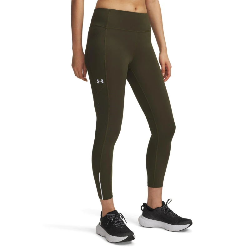 Image of Under Armour Womens Fly Fast Ankle Legging Expedition Grn female 10 (S)
