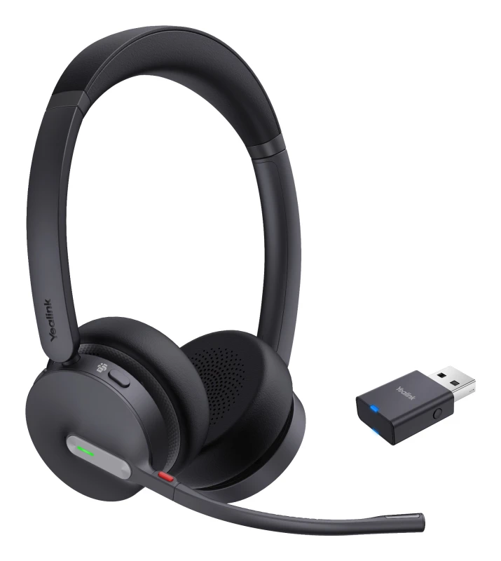 Image of Yealink WH64 Hybrid Dual Wireless On-ear Headset USB-C USB-A Certified Microsoft Teams 1208685 1208685