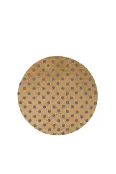 Image of Grey Dots Circle Doormat - Round 70cm