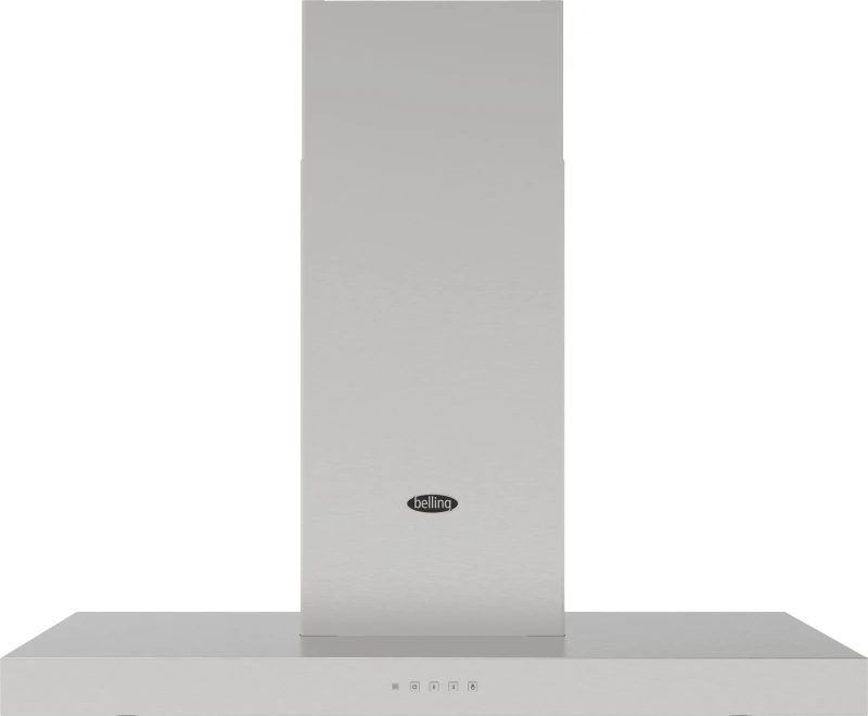 Image of Belling 444411665 100cm CookCentre T Shape Chimney Cooker Hood - Stainless Steel 444411665 Stainless