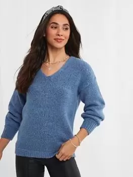 Image of Joe Browns Oh So Cosy Jumper -pale Blue Size 8, Women