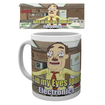 Image of Rick and Morty - Ants In My Eyes Johnson White Mug