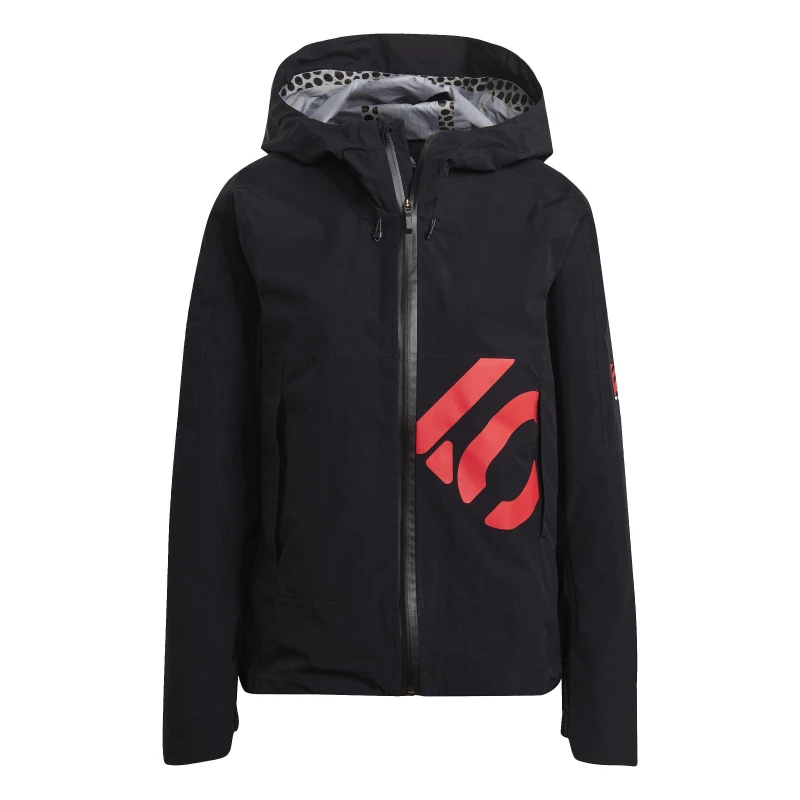 Image of Five Ten Womens All-Mountain Waterproof Long Sleeve Rain Anorak Black female 8 (XS)