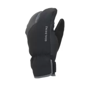Image of Sealskinz Waterproof Extreme Cold Weather Cycle Split Finger Glove - Black