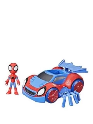 Image of Spiderman Marvel Spidey And His Amazing Friends Change 'N Go Web-Crawler And Spidey Action Figure, 10-Cm Figure, For Children Aged 3 And Up