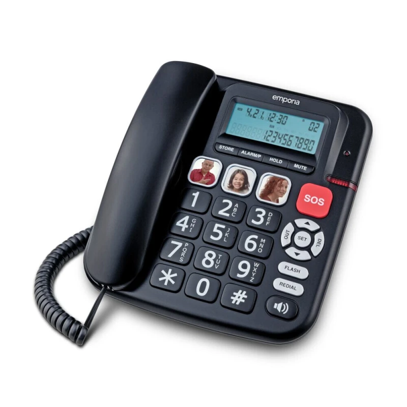 Image of Emporia Emporia KFT20 Analog telephone Caller ID Black KFT-20