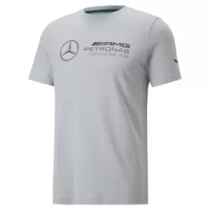 Image of Puma F1 Mercedes Essential T Shirt Mens - Grey