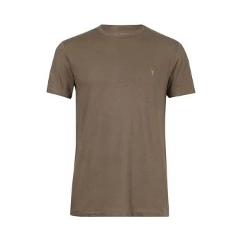 Image of AllSaints Tonic Short Sleeve T Shirt - Brown