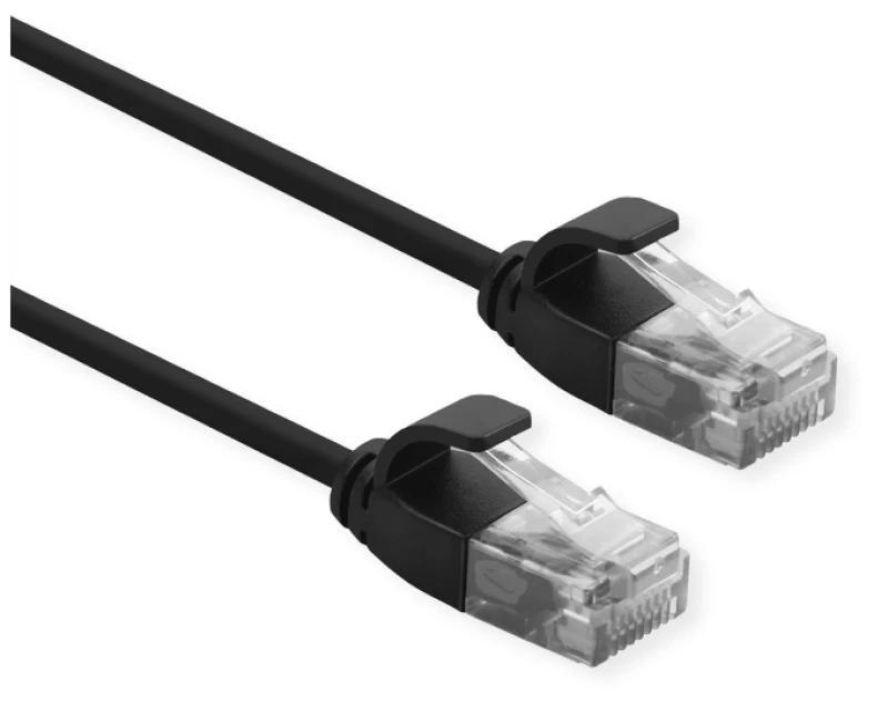 Image of ROLINE 21.15.3951 networking cable Black 0.3 m Cat6a U/UTP (UTP)