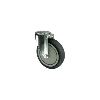Image of Swivel Bolt Hole 100MM Rubber Tyre - Atlas Workholders