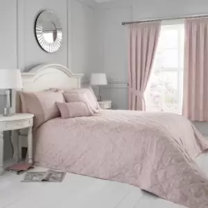 Image of Serene Blossom Blush Bedspread Blush (Pink)