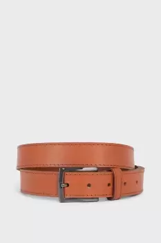 Image of Tan Leather Feathered Edge Belt