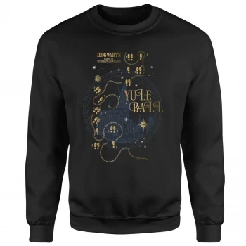 Image of Harry Potter Hogwarts Yule Ball Sweatshirt - Black - XXL