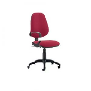 Image of Task Office Chair Eclipse III Lever Wine Fabric With Loop Arms