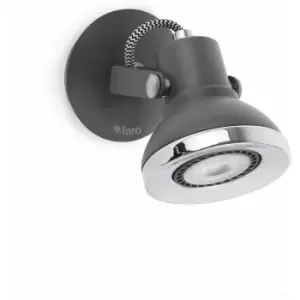 Image of Faro Barcelona - Ring gray spotlight 1 bulb