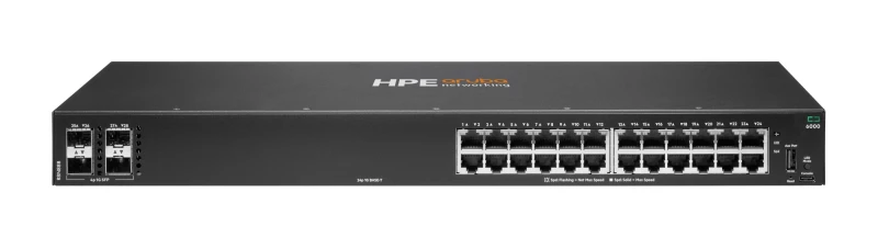 Image of HP Enterprise HPE Aruba Networking CX 6000 24p 10M/100M/1G 4p SFP 1G Switch R8N88B