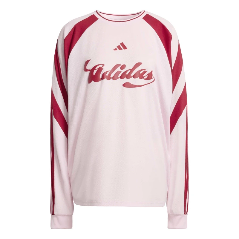 Image of Adidas HER LS Tee Ld63 Clr Pink/Maroon female 14 (L)