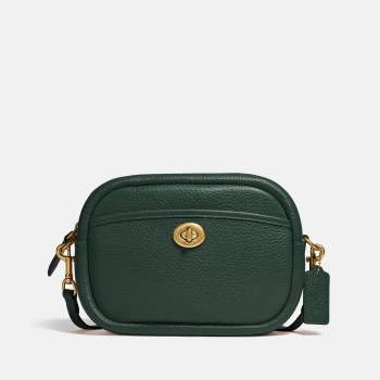 Image of Coach Womens Soft Pebble Leather Camera Bag - Watermelon