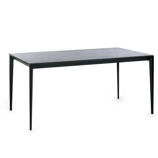 Image of Julian Bowen Miami Rectangular Stone Top Dining Table - Slate Grey MIA106