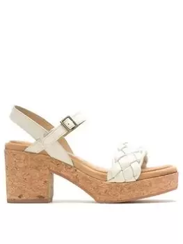 Image of Hush Puppies Poppy Qtr Strap - White, Size 4, Women