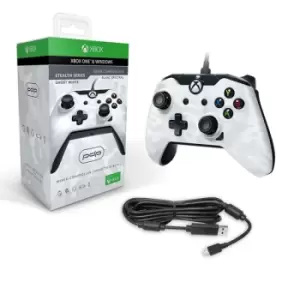 Image of PDP Wired Controller White Camo for Xbox One