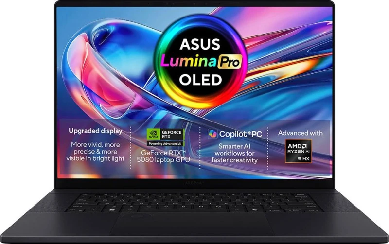 Image of ASUS ProArt P16 H7606WW-SE006W OLED 16" Copilot+ Laptop - NVIDIA GeForce RTX 5080, AMD Ryzen AI 9 HX, 2TB SSD, 64GB RAM - Black