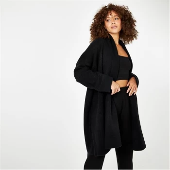 Image of Jack Wills Longline Lounge Knitted Cardigan - Black